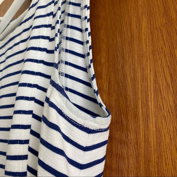 J. Crew Fit and Flare Striped Ponte Dress Size 4 - Picture 4 of 5